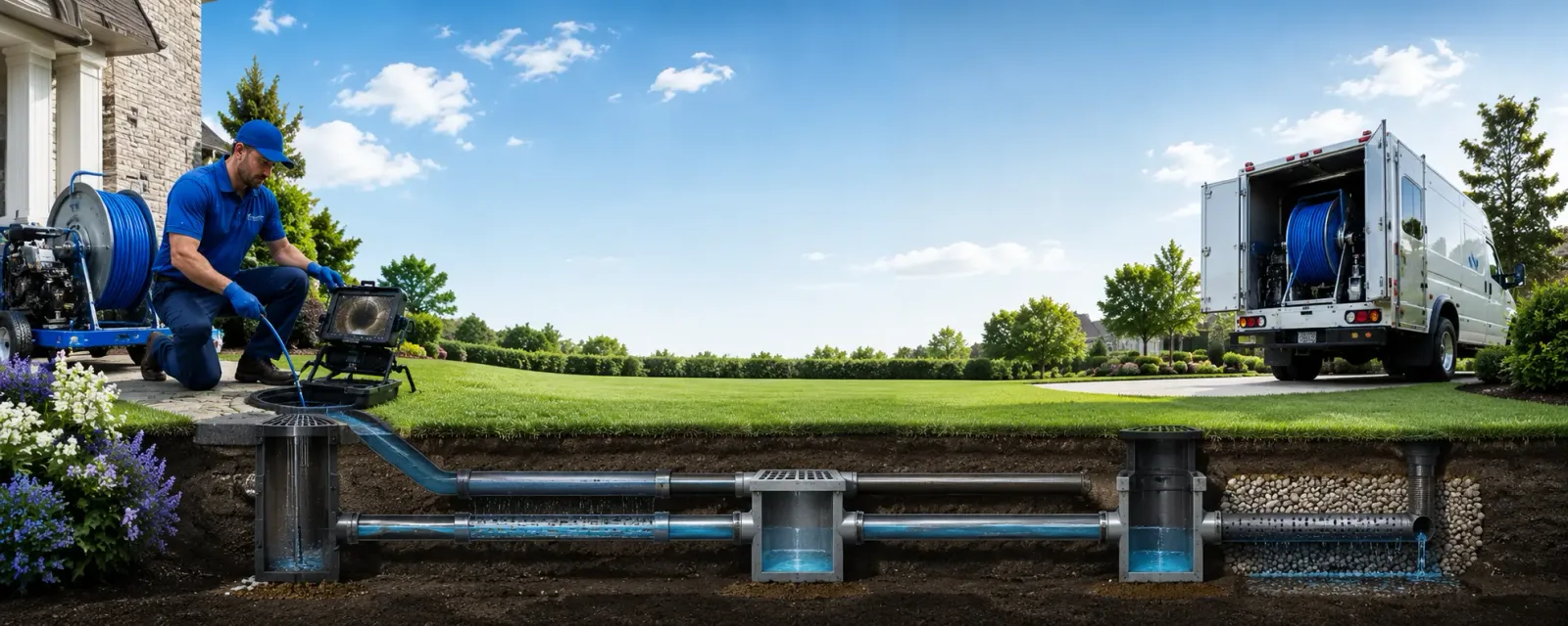 Outdoor drain cleaning information for Dickens, IA